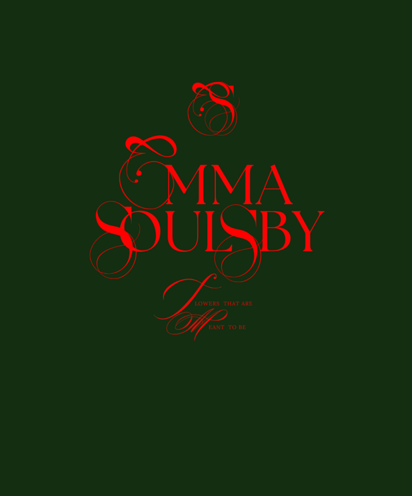 EMMA SOULSBY FLORIST BRANDING typography and initials logo design