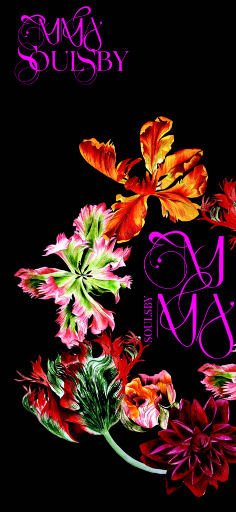 LUXURY BRANDING FOR FLORIST WITH COLOUR BOLD LOGO DESIGN.