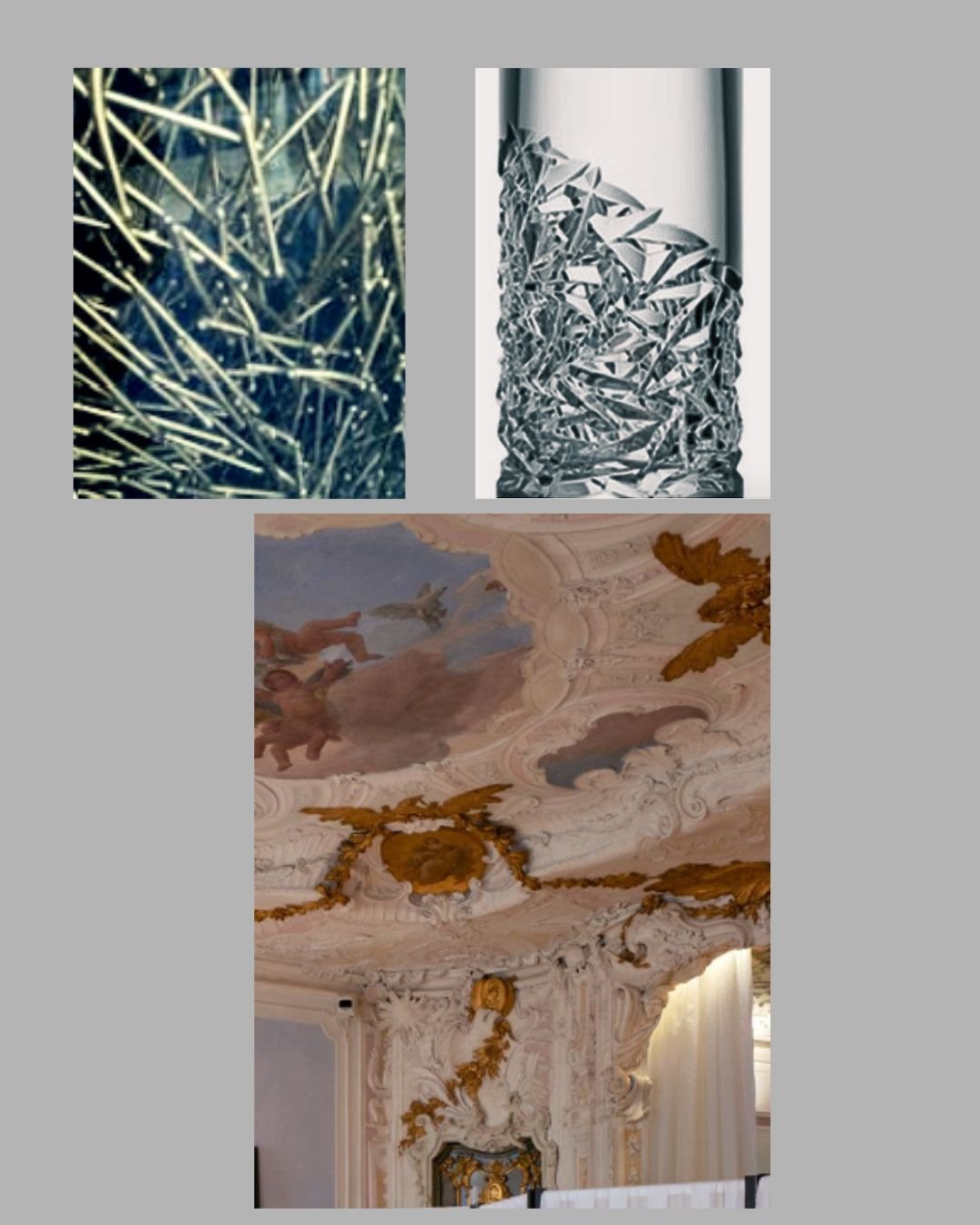 Design inspiration for new wedding invitations design featuring metal and texture